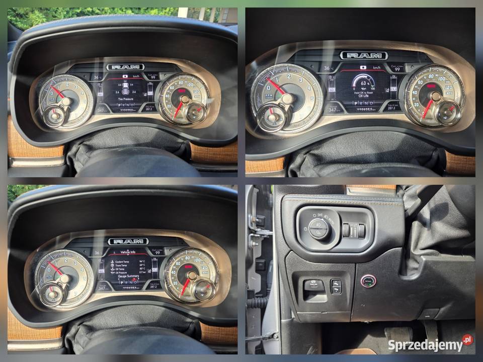 RAM 1500 LONGHORN 2019r 4x4 SUV Pickup Ledy ACC napęd 4x4 Łańcut