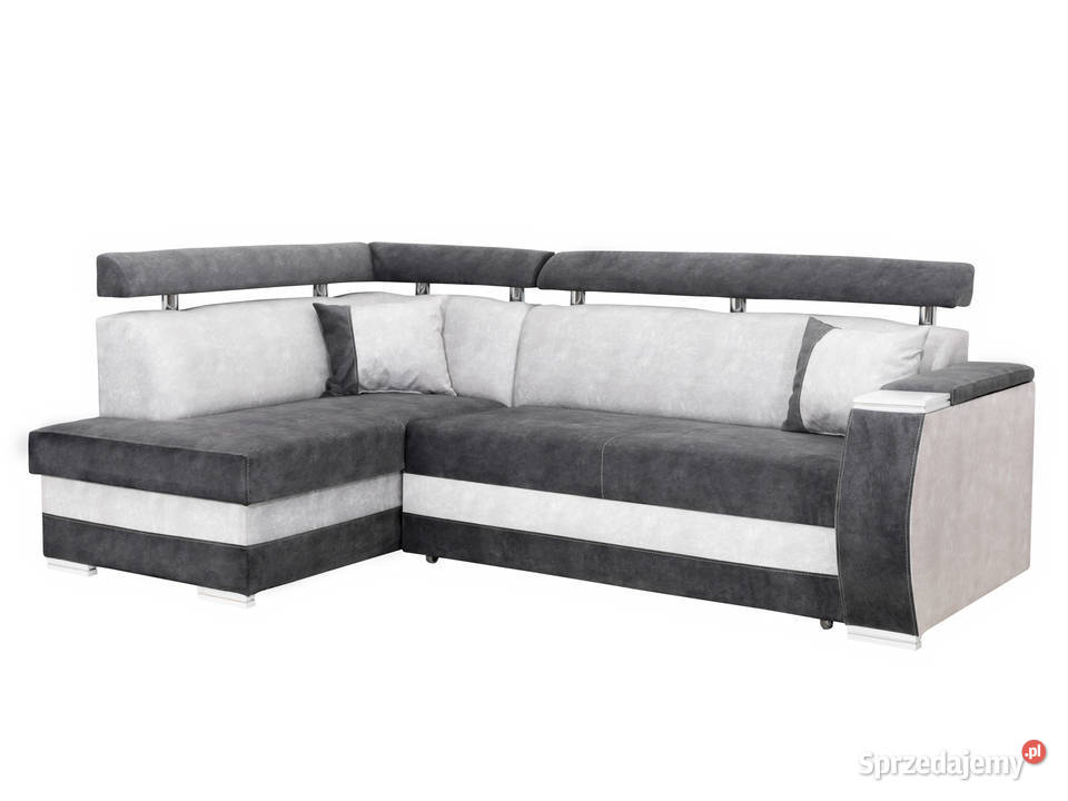 Narożnik SzaroBiały Duży z Funkcją Spania PANAMA Rzeszów
