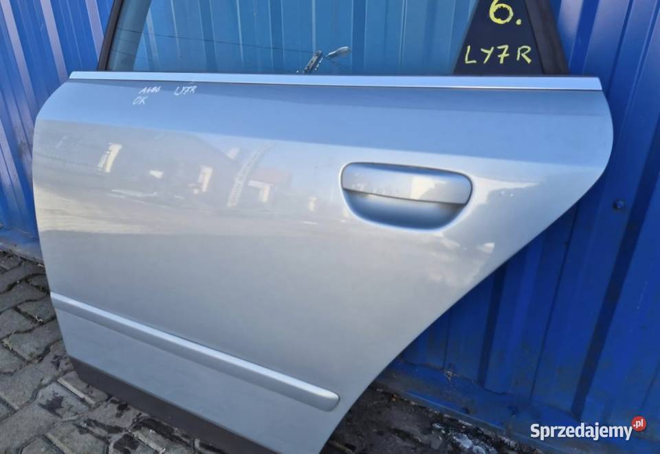 6 DRZWI TYŁ LEWY TYLNE LEWE AUDI A4 B6 SEDAN