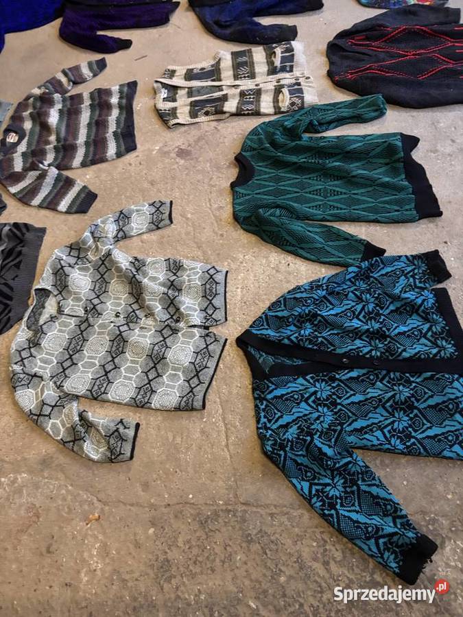 PRL kultowy swetr retro odzież na bal w klimacie podlaskie Kosianka-Boruty