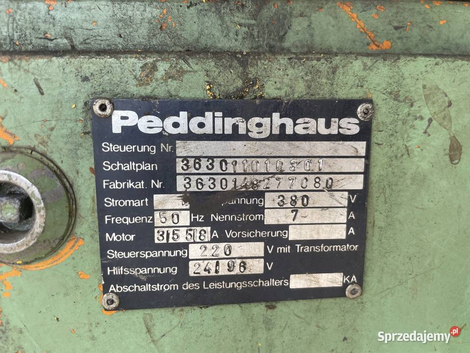 Giętarka do prętów PEDDINGHAUS 32mm drutu