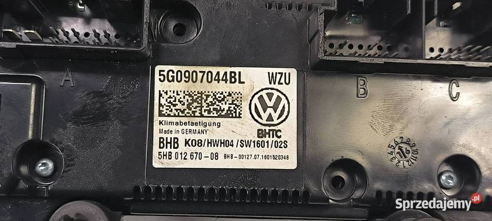 PANEL KLIMATYZACJI VOLKSWAGEN GOLF VII Lipno