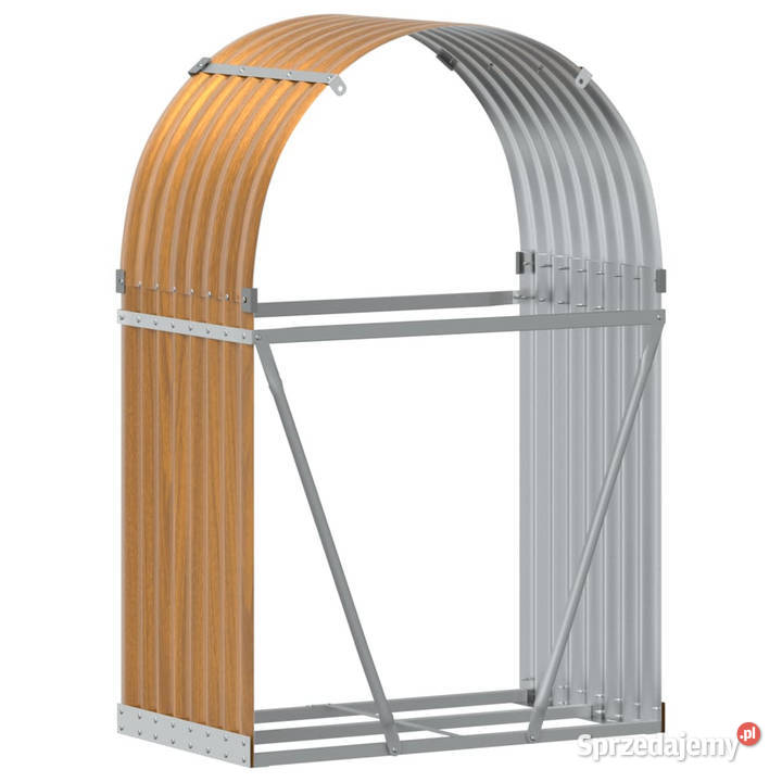 Stojak na drewno jasny brąz 80x45x120 stal Warszawa
