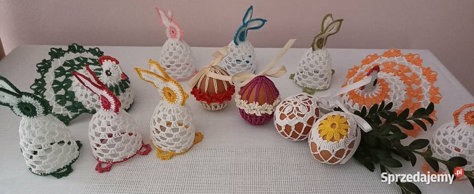Ozdoby wielkanocne pisanki zajączki kurki Jaworzno