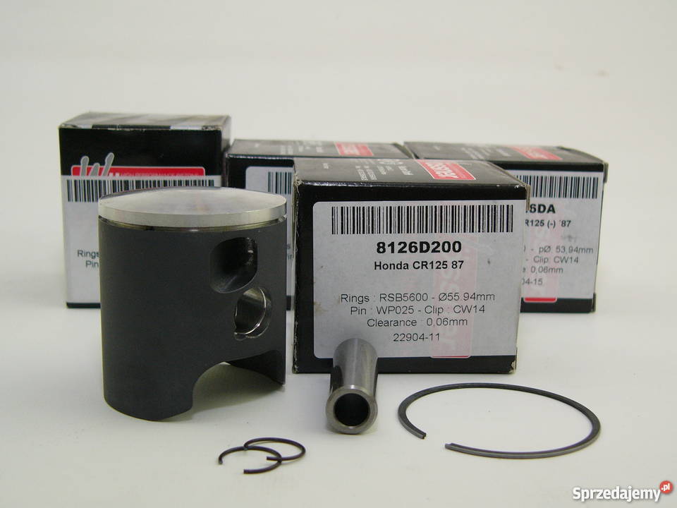 TŁOK komplet tłokowy WOSSNER 5594 mm CR 125 R 87