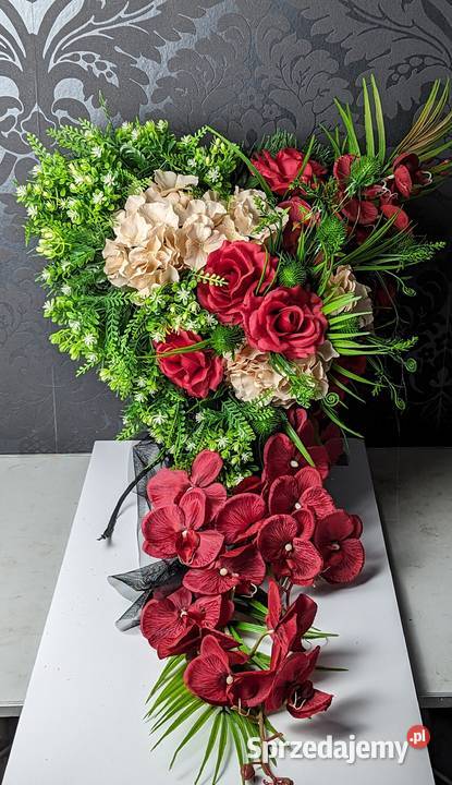 Wiązanka nagrobna DUŻA 105 długości Piękna Pałecznica-Kolonia sprzedam