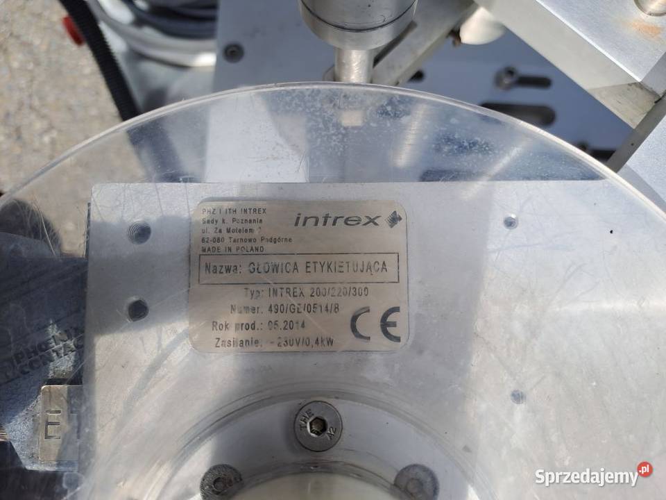 Etykieciarka etykietarka dwugłowicowa INTREX 8T Produkcja Stary Sącz
