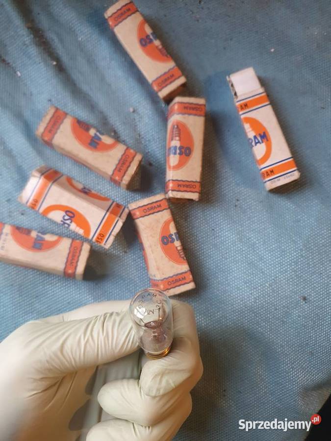 Stare małe żarówki Osram PRL z małym gwintem D5M Warszawa sprzedam