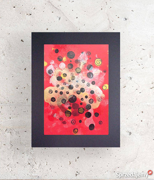 czerwona grafika złota grafika złotoczerwona Poznań