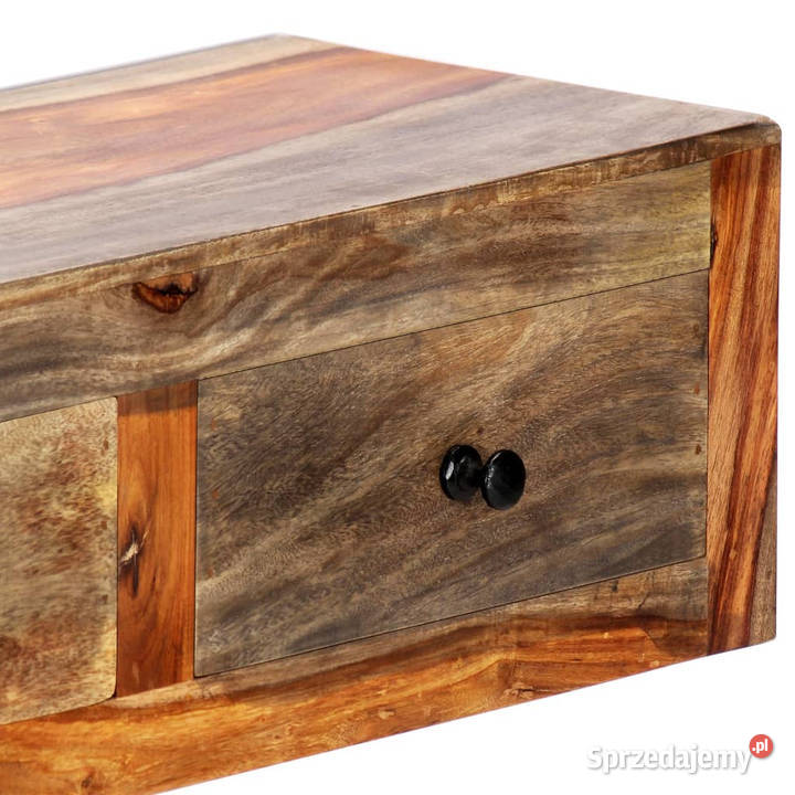 Ścienny stolik konsolowy 100x25x20 lite drewno
