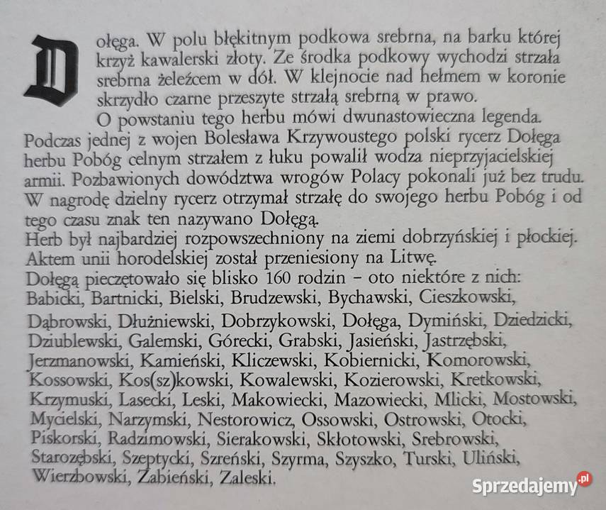 Obraz z herbem rodowym papier kredowy Białystok sprzedam