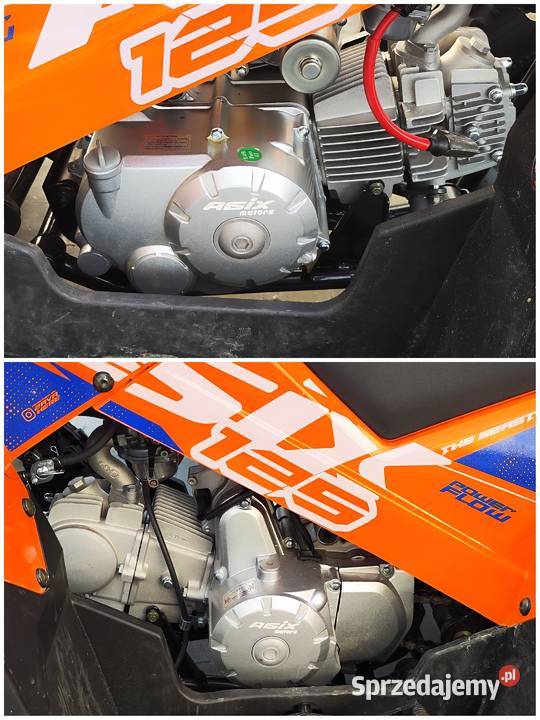 Quad Asix 125 Okazja duży smarowane zawieszenie Bieliny