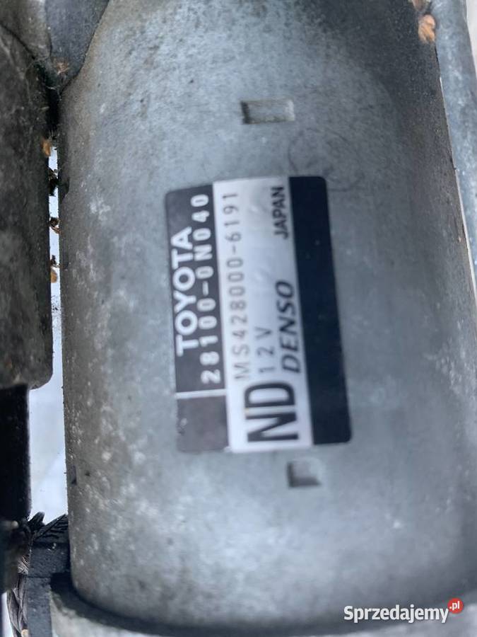 ROZRUSZNIK Alternator Toyota YARIS 14 D4D 2012 Choroszcz