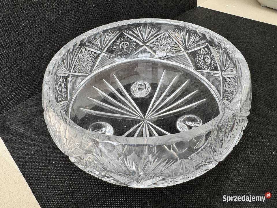 Kryształ miska kryształowa misa naczynie szklane Porcelana i szkło Garwolin
