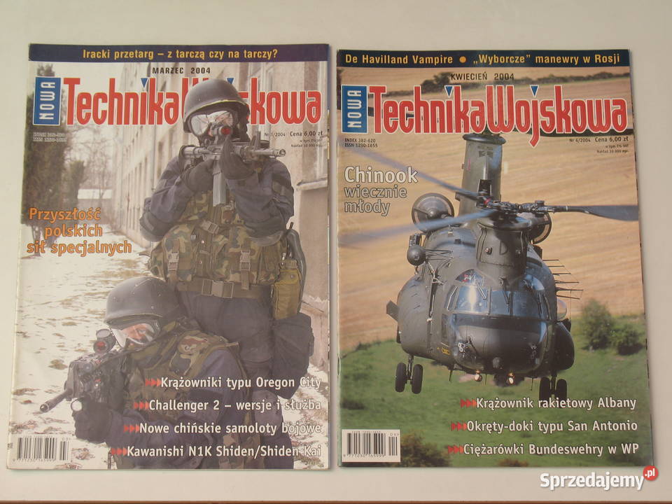 Technika Wojskowa kompletny rocznik 2004 Wojsko i militaria Kraków