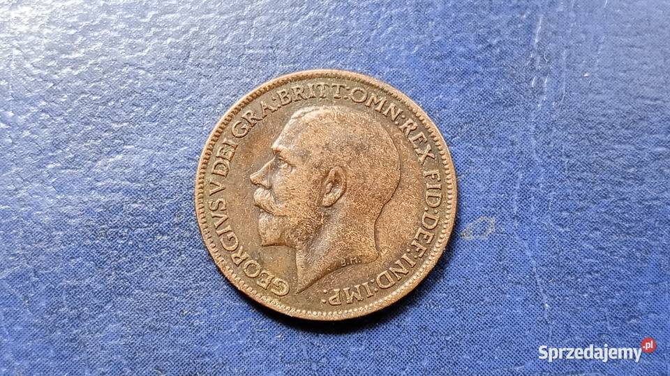 Stare monety 1 farthing 1918 Anglia Lesko sprzedam