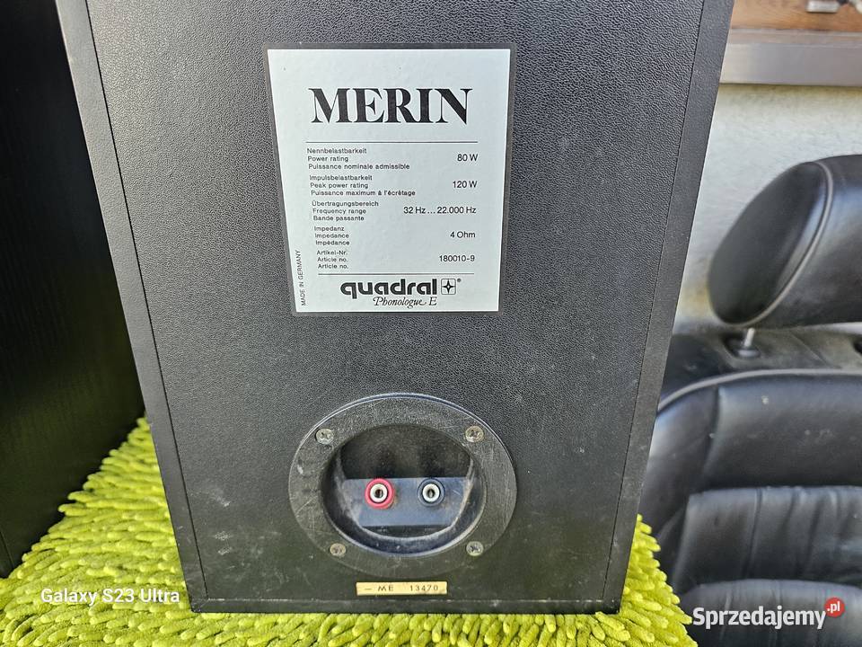 kolumny quadral merin 80w rms 4ohm gwarancja śląskie Chełm Śląski