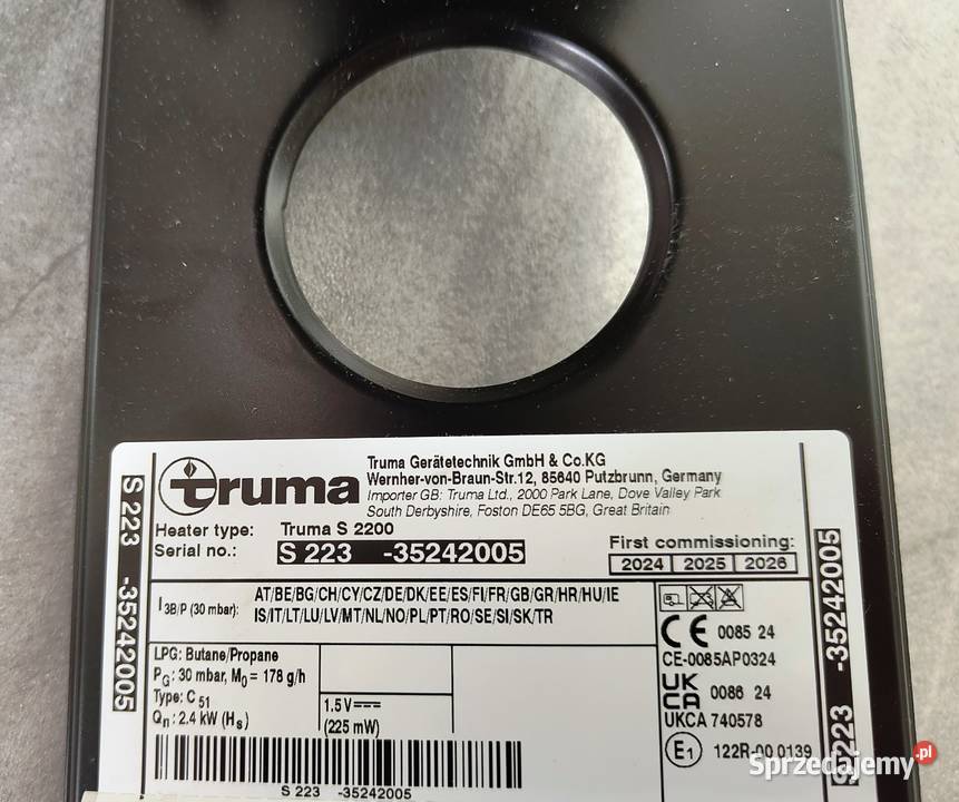 Truma S2200 lewa ogrzewanie gazowe do przyczep kujawsko-pomorskie