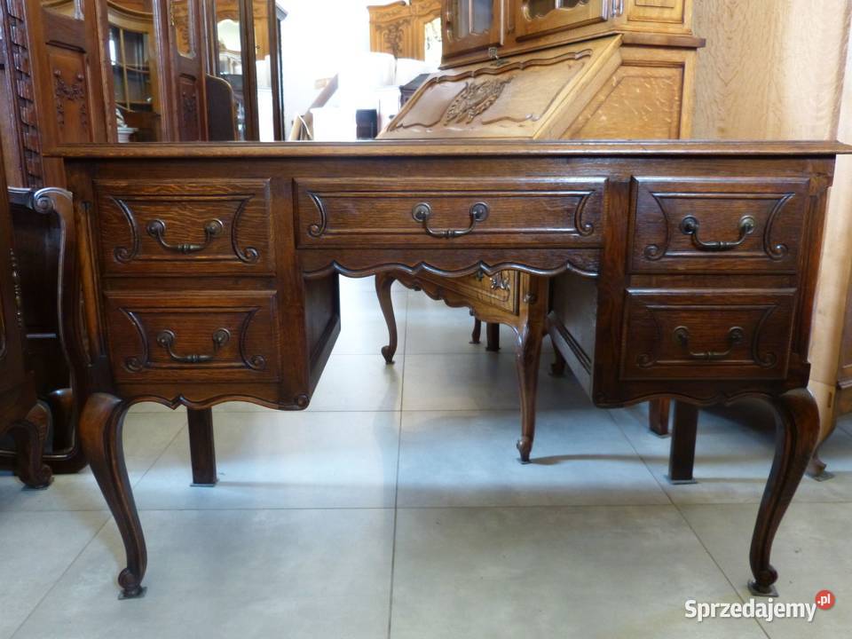 Piękne dębowe biurko ludwikowskiesklep Dąbrowa Dąbrowa Górnicza