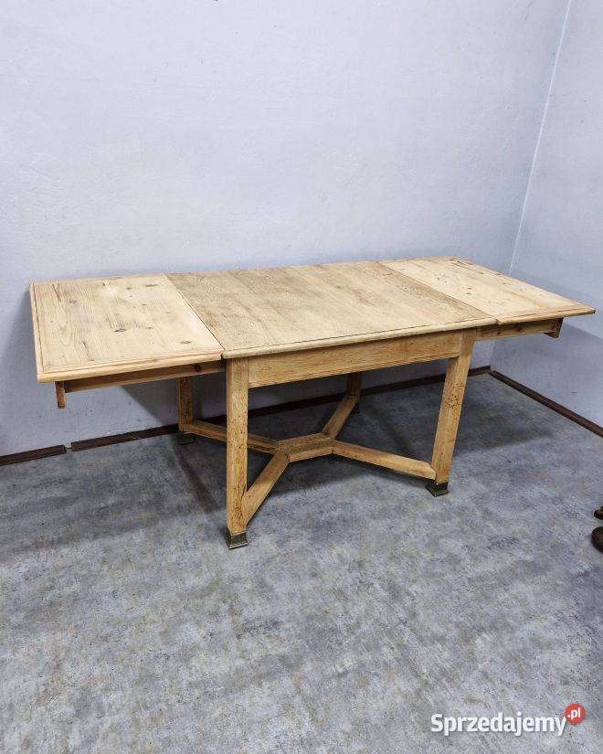 Dębowy Rozkładany Stół Międzywojenny AntykiMarki Meble mazowieckie Marki