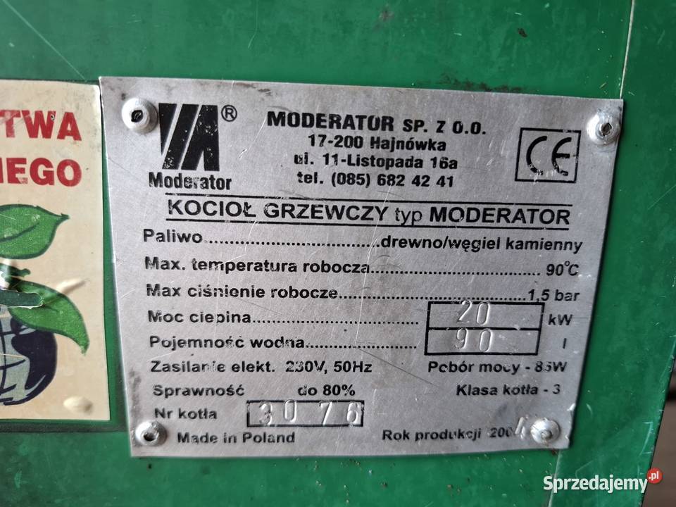Piec Moderator Bonin-Ogródki sprzedam