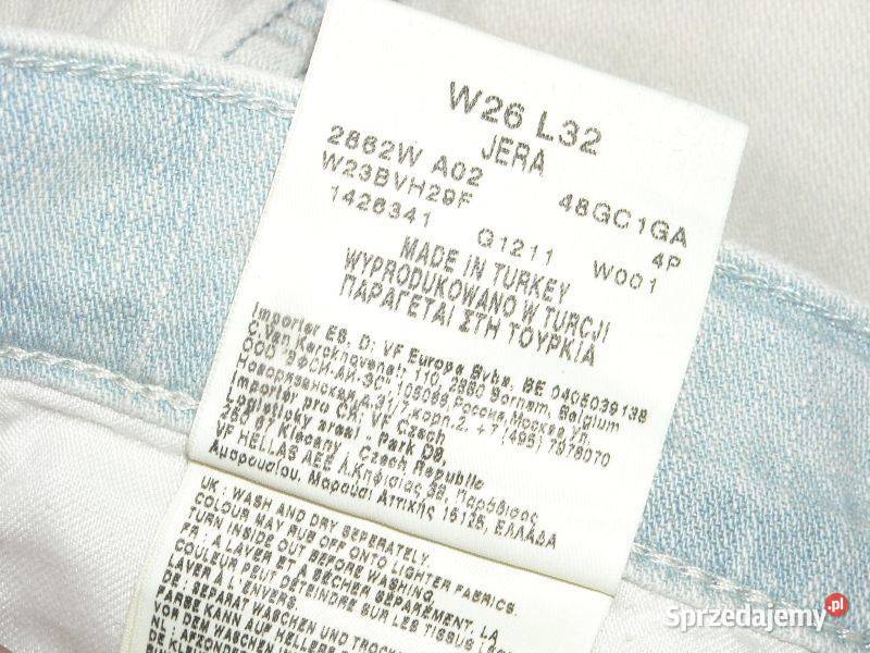 Spodnie wrangler jera W26L32 Bez wzoru Lubartów sprzedam