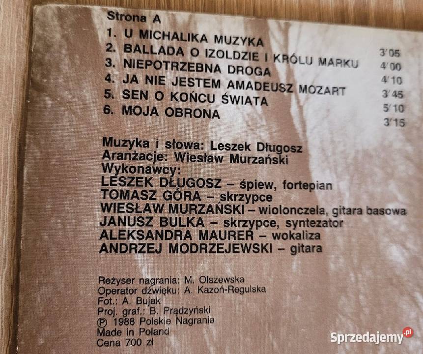 Leszek Długosz płyta winylowa z roku 1988 Chełmno