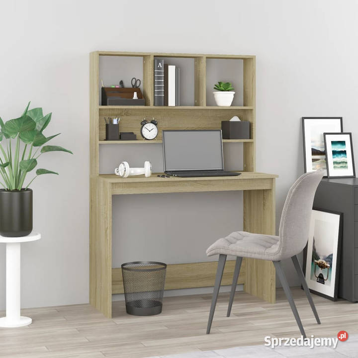 Biurko z półkami dąb sonoma 102x45x148 WM823003 Warszawa sprzedam