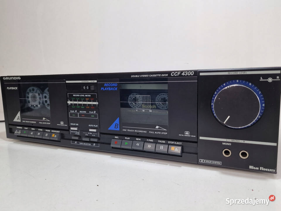 magnetofon GRUNDIG Cassette Deck CCF 4300 Międzychód