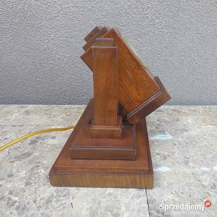 241 Stary zegar stołowy art deco mechanizm Tczew
