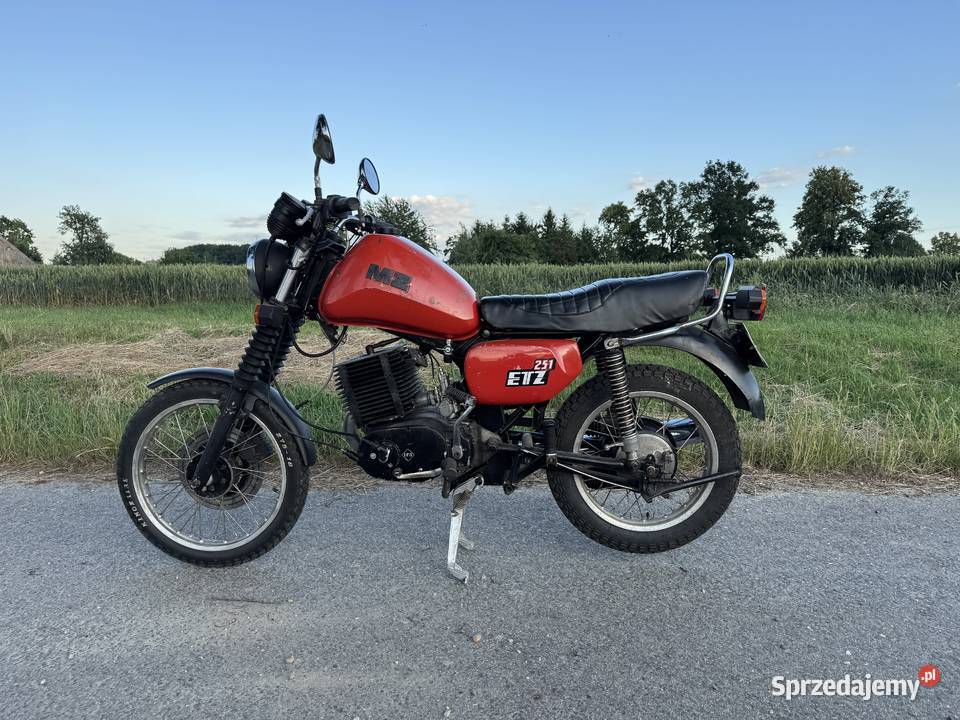 Ładna MZ Etz 251 Sprawna zarejestrowana biała 45000km Złotoryja