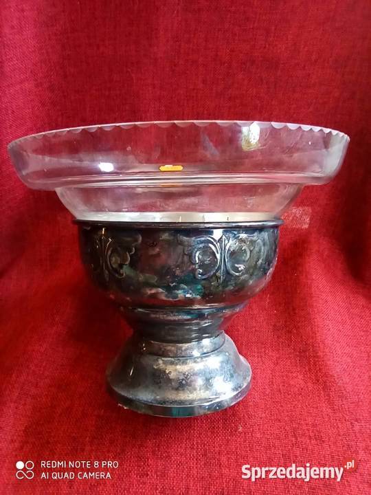 Żardinera Okrągła Patera Plater i szkło Gdańsk