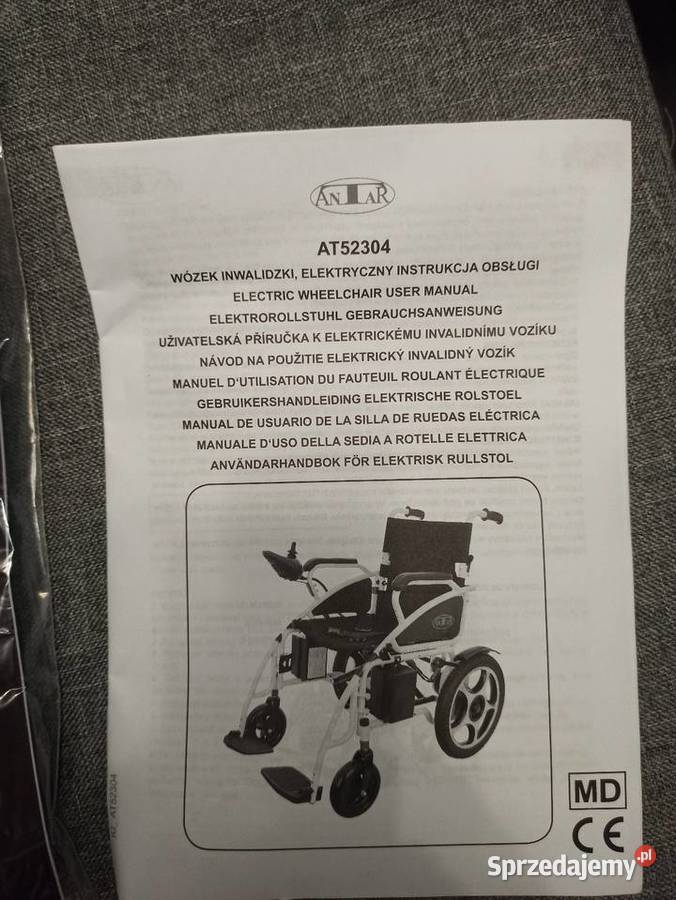 Wózek inwalidzki elektryczny nowy AT52304 Zdrowie i Uroda Białystok
