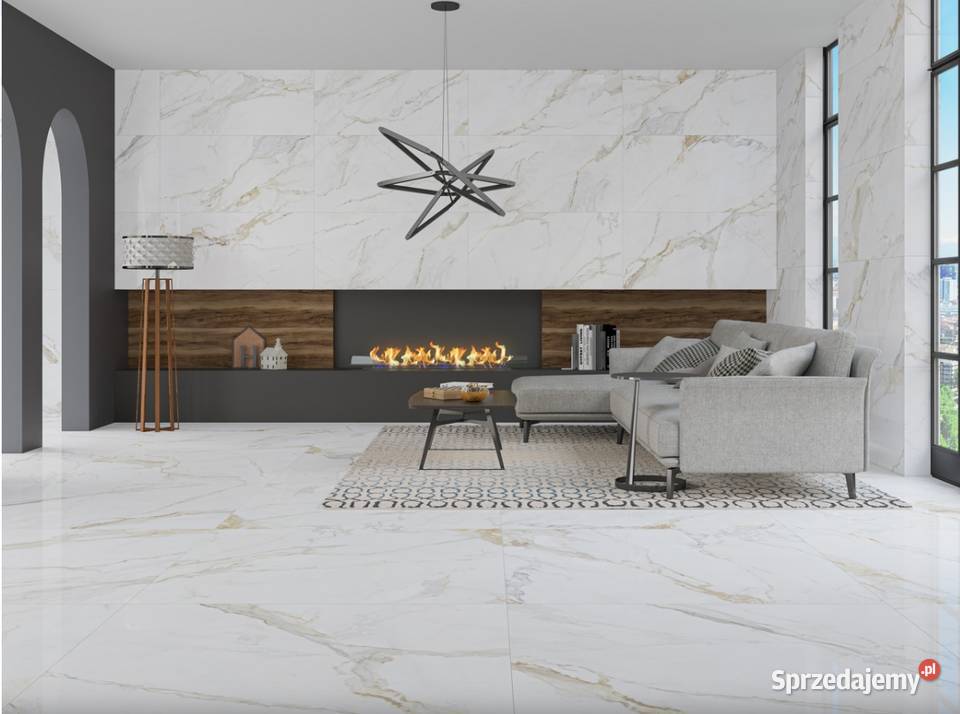 Płytka Marshall Gold 120x120 Satyna GAT I marmur Opoczno