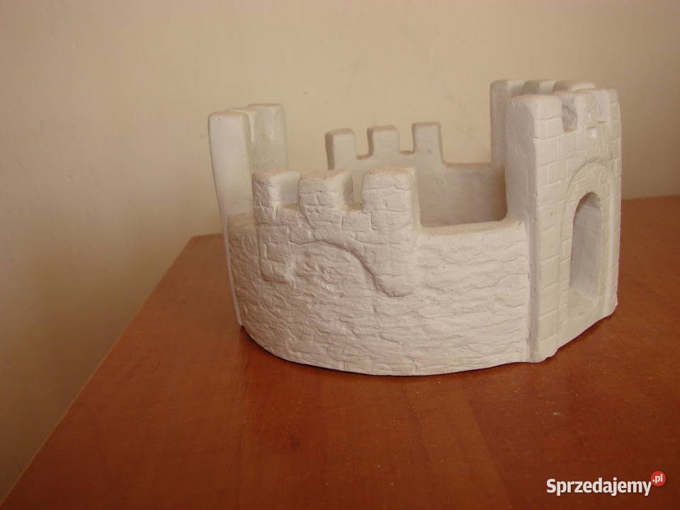 szwedzki ceramiczny świecznik biały Pruszcz Gdański