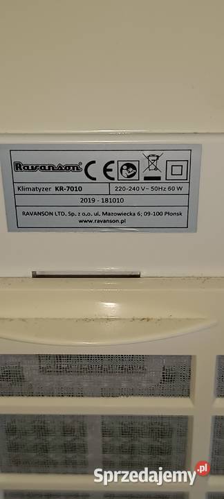 Klimator przenośny moc 60 W Przeworno