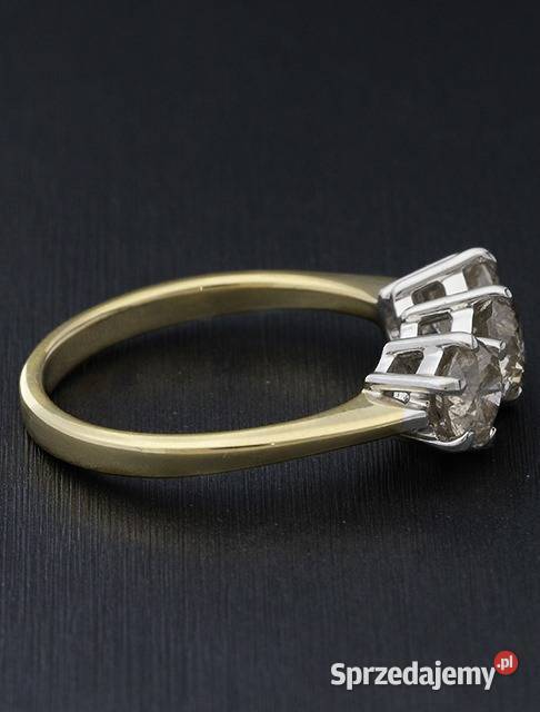 Pierścionek z brylantami 150 ct złoto pr 750 18K Pruszków