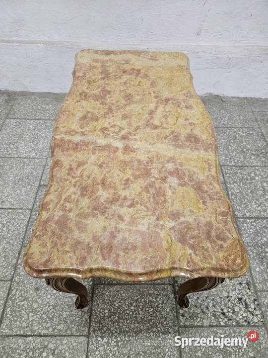 Francuski stolik kawowy z marmurem Francja Nowy Sącz