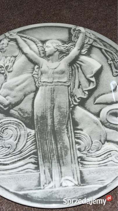 Patera Bauscher Jean Vernon brązowy medal I Porcelana i szkło Gdańsk