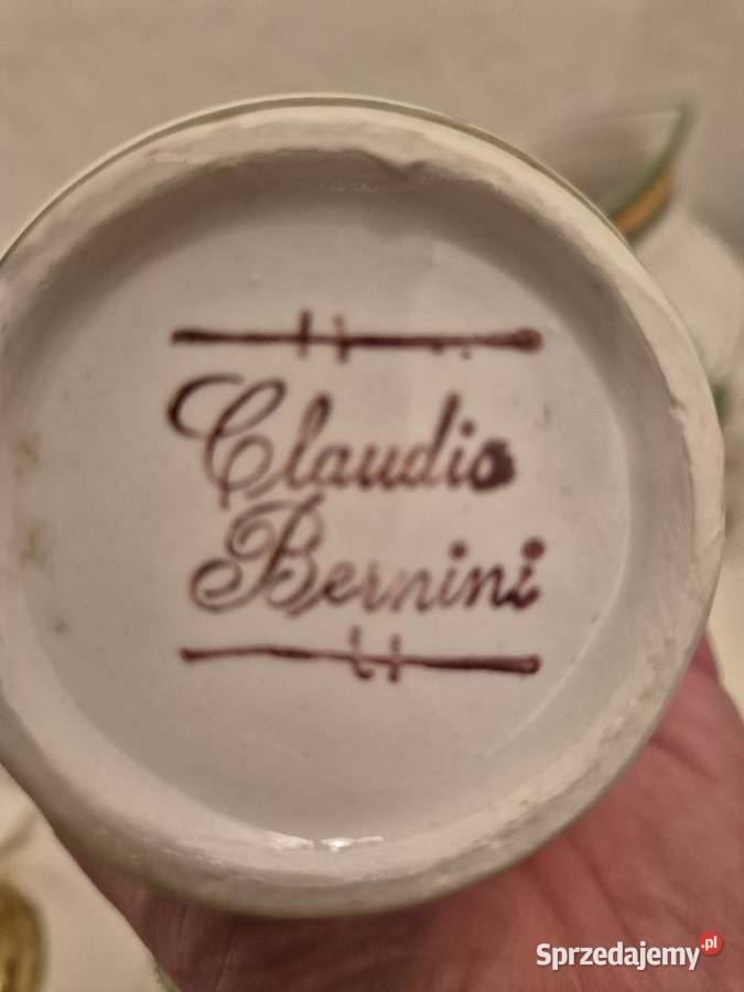 Włoski komplet ceramiczny ręcznie malowanylata dolnośląskie Jugów