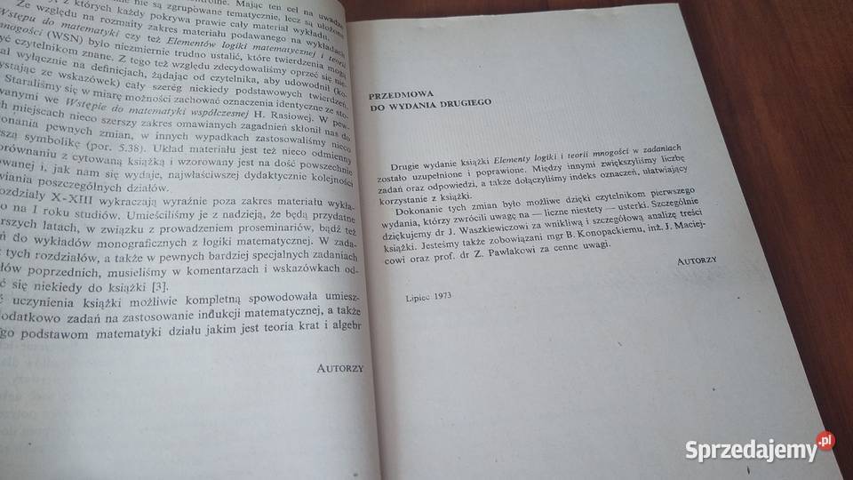 Elementy logiki i teorii mnogości w zadaniach Gdańsk