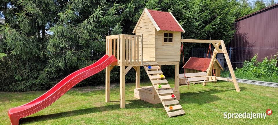 HUŚTAWKA PLAC ZABAW MAŁPI GAJ ZJEŻDŻALNIA Kijaszkowo