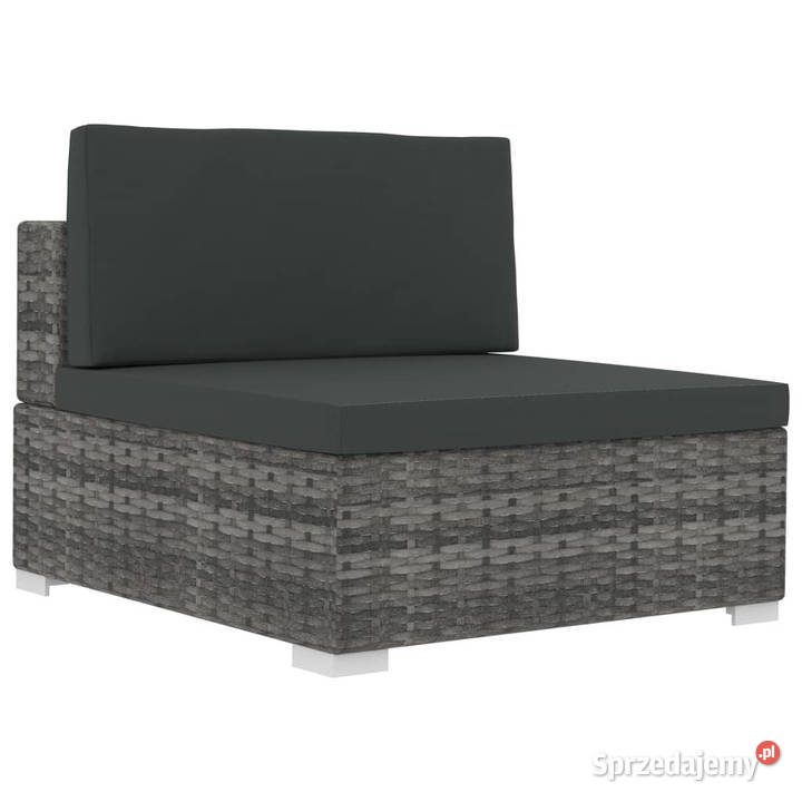 3częściowa sofa do ogrodu z poduszkami