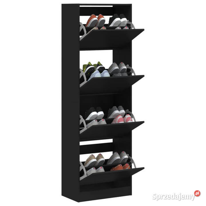 Szafka na buty z 4 uchylanymi szufladami czarna mazowieckie Warszawa sprzedam