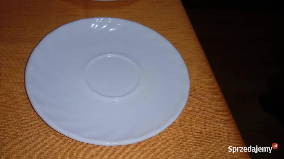 Talerzyki deserowe 14 biały Siemianowice Śląskie