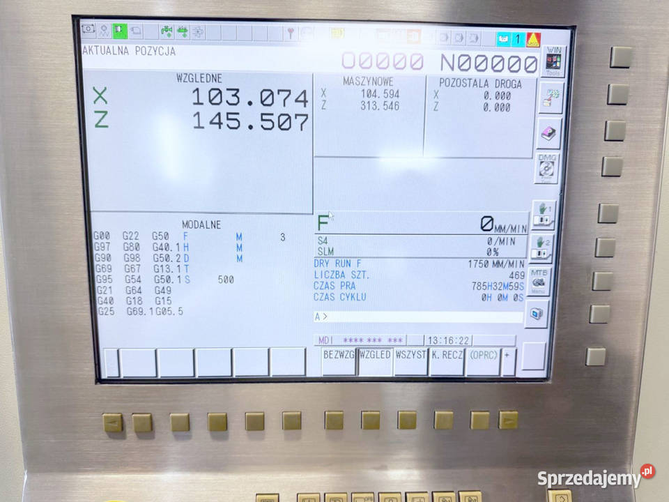 Tokarka CNC GILDEMEISTER CTX 210 V3 napędzane Zabór
