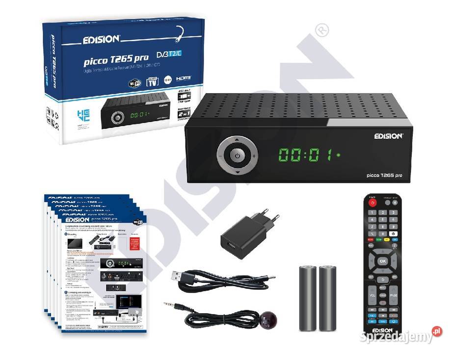 Tuner DVBT2 Edision Picco T265 Pro Kalisz
