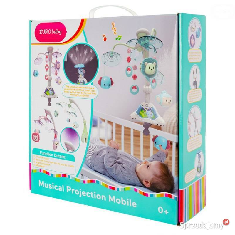 KARUZELA Z PROJEKTOREM I LAMPKĄ NOCNĄ GREEN