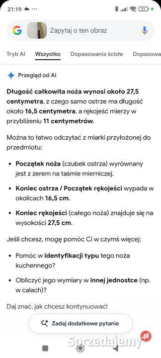 Nóż kuchenny PRL Kuchenne Kielce sprzedam