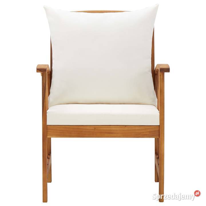 vidaXL Krzesła ogrodowe z poduszkami 2 drewno sprzedam